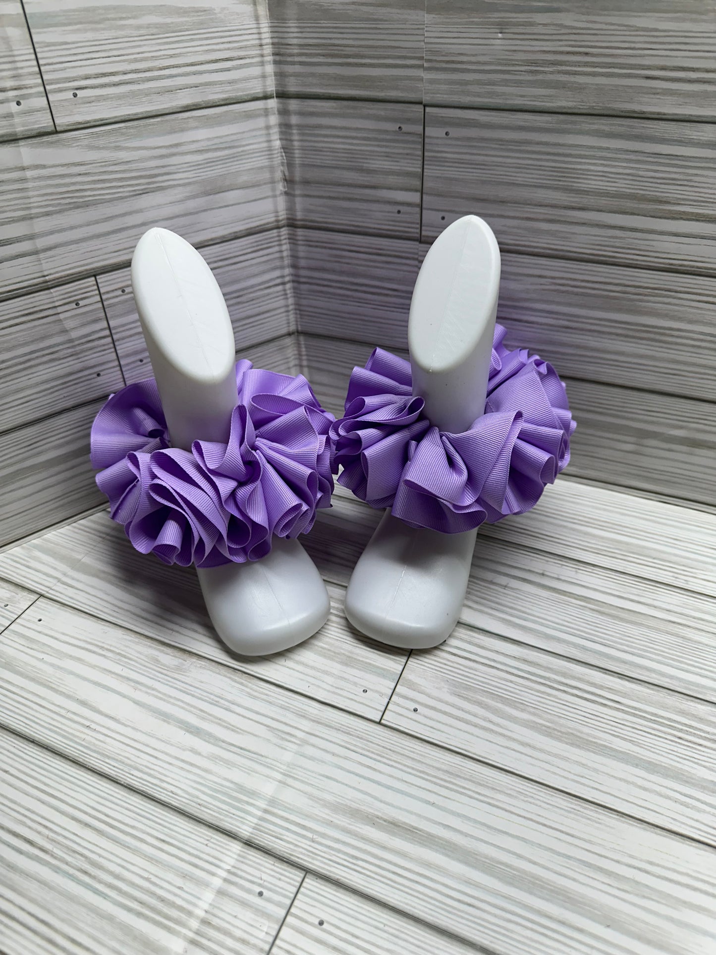 Lavender - Detachable Ruffle Anklets