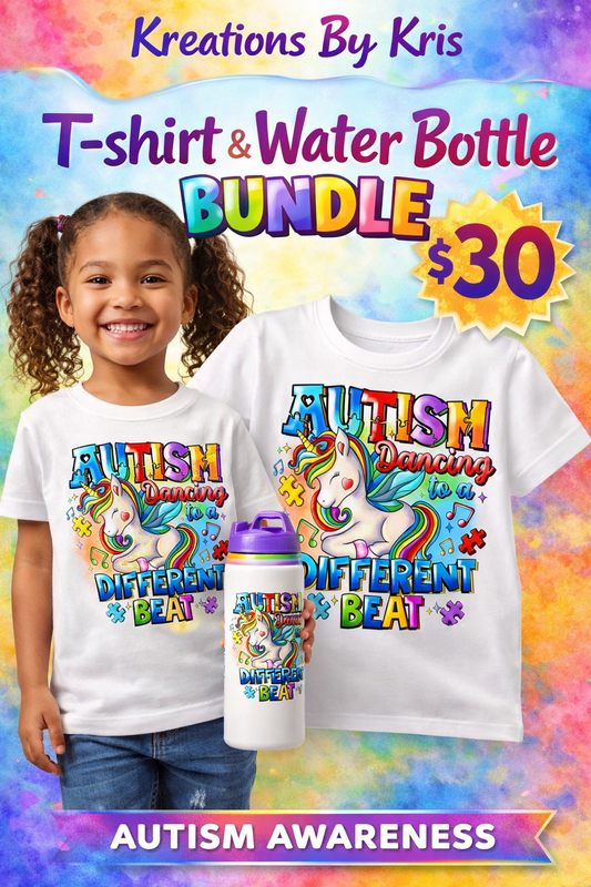 Autism Awareness Shirt / Water Bottle Bundler