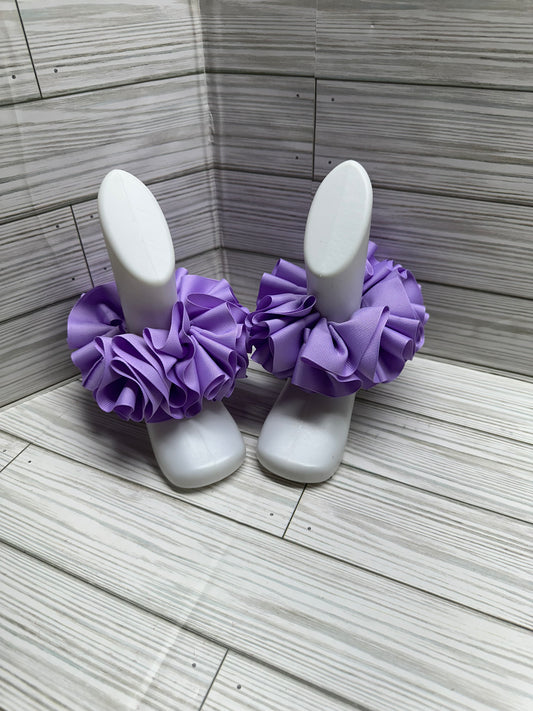 Lavender - Detachable Ruffle Anklets