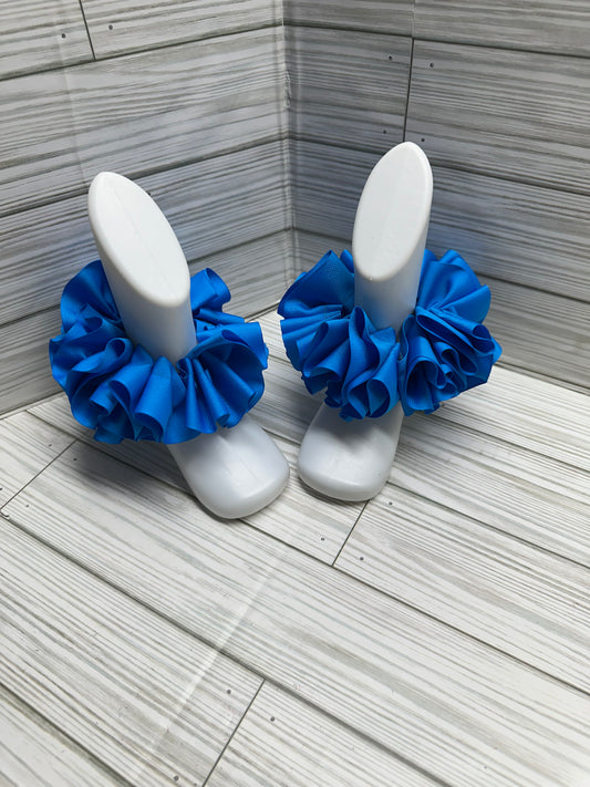 Royal Blue - Detachable Ruffle Anklets